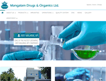 Tablet Screenshot of mangalamdrugs.com